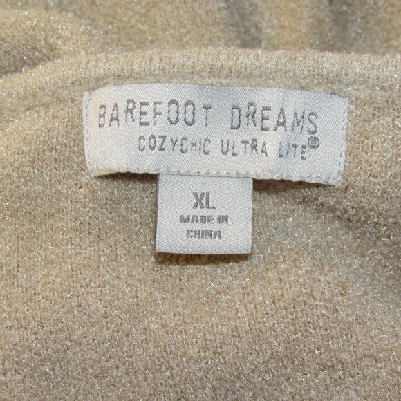 Barefoot Dreams Cardigan Cozy Chic Ultra Lite Wide Collar Jacket Duster sz XL - Picture 4 of 4